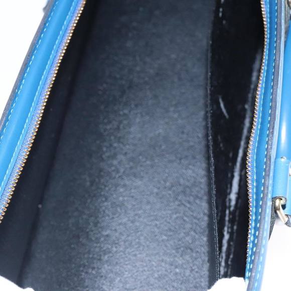 LOUIS VUITTON Epi Sac Triangle Hand Bag Blue M52095 LV Auth 96139 - Picture 10 of 16